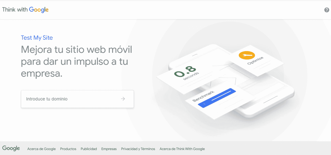 página de google pagespeed insight