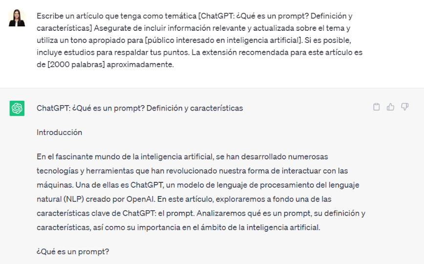 ChatGPT: ¿Qué es un prompt? Definición y características [+ejemplos] 