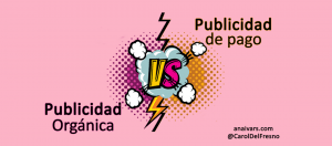Imagen post sobre publicidad de pago u orgánica