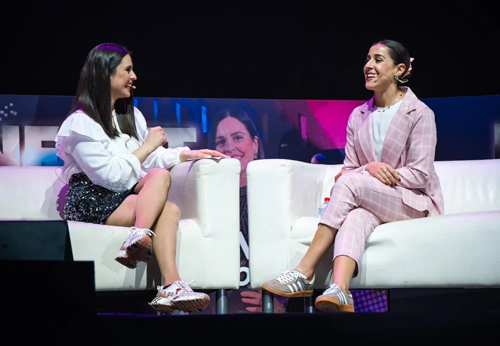 Carolina Marin con Ana ivars en Evento NEXTT de ana ivars