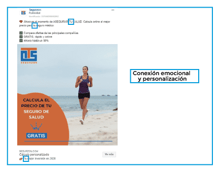 Ejemplo copy para Facebook e Instagram Ads
